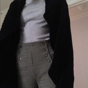 Velvet black cardigan